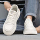 White shoes for men 2026 new spring fashion brand high-end versatile white shoes increased thick sole sports and leisure sneakers