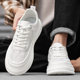 Men's Shoes 2026 New Spring Trendy Versatile Thick-Soled Casual Men's Internet Celebrity Popular Sports Soft-Soled White Sneakers