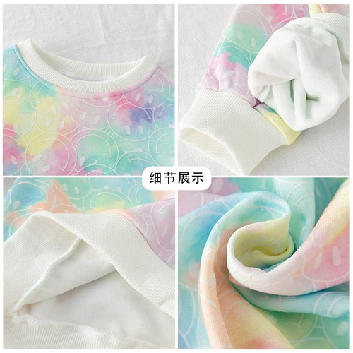 Толстовка, форма, флисовая детская зимняя футболка, в корейском стиле, детская одежда, подходит для подростков, в западном стиле