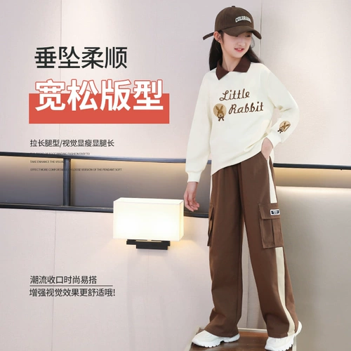 Осенний демисезонный комплект, детская осенняя зимняя толстовка, в западном стиле, подходит для подростков