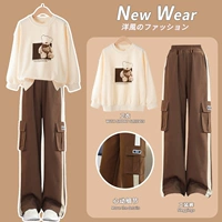 4632 Абрикосовый цвет +15052 Кофе -цвет [весна и осенняя панда]