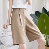 Костюм, летние тонкие японские шорты, цветные штаны, свободный крой, большой размер, французский стиль, А-силуэт