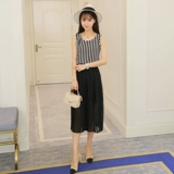 Майка топ, шифоновая футболка без рукавов, 2018, в корейском стиле