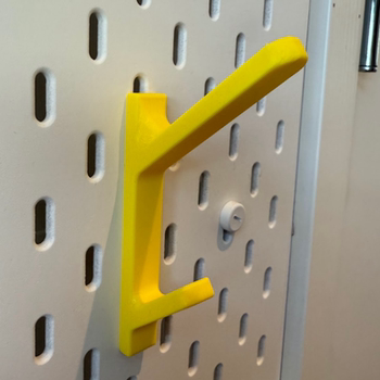Clothes hook, double hook, available in multiple colors, suitable for ikea skadis hole board accessories, can be changed into round hole or square hole