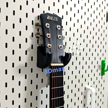Guitar hanger available in multiple colors, suitable for ikea skadis metal square hole and round hole hole board accessories