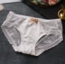 Tên Vintage Satin Lace Pearl Bow Lady Quần lót cỡ lớn nk056 quần sịp Giống cái