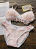 [] Nhật Bản nguyên chất cotton công sở nặng ren cô gái ngọt ngào không có vành ngủ đồ lót bra set 188 đồ lót đẹp Bộ đồ lót