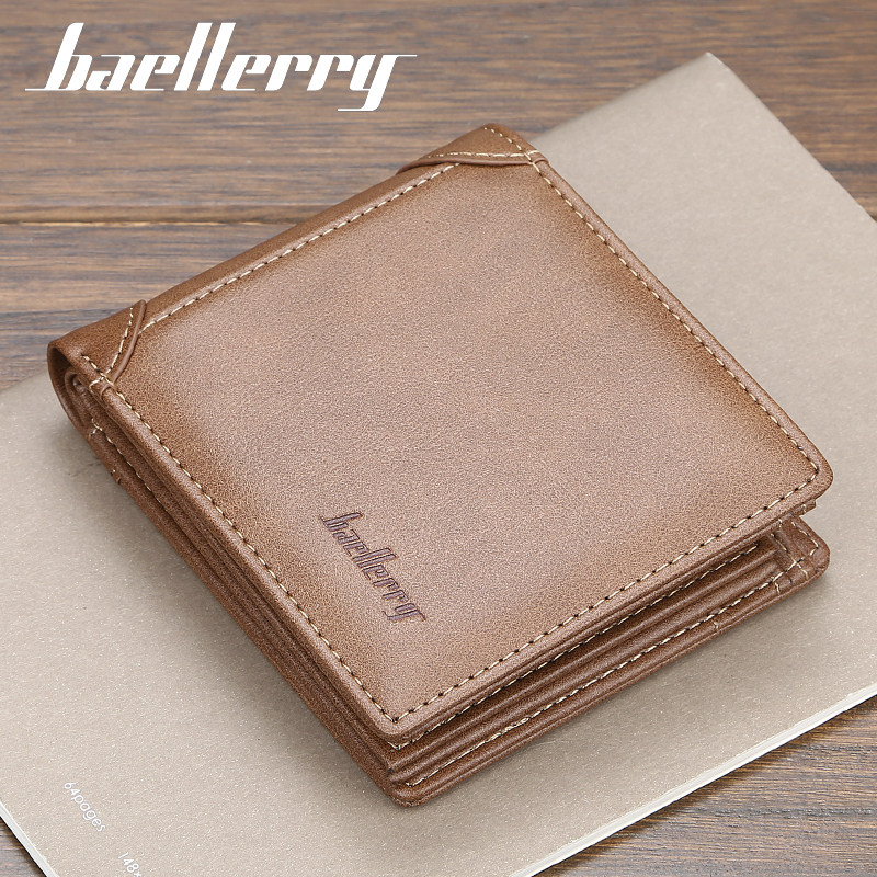 Wallet Men Short Drive License Multifunction Soft Leather Clip Men Business Youth Fashion Multi-Position Money Clip Student Tide