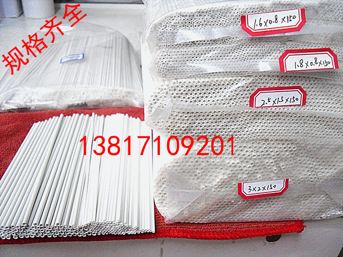 Ceramic Insulation High Temperature Sleeve Capillary Microperforated Tubes 1 8X0 8X150