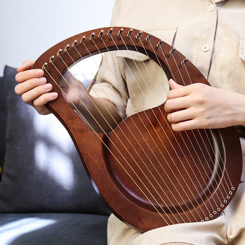 Leia niche instrument 16 strings portable harp lyre small lira beginner (small stock)