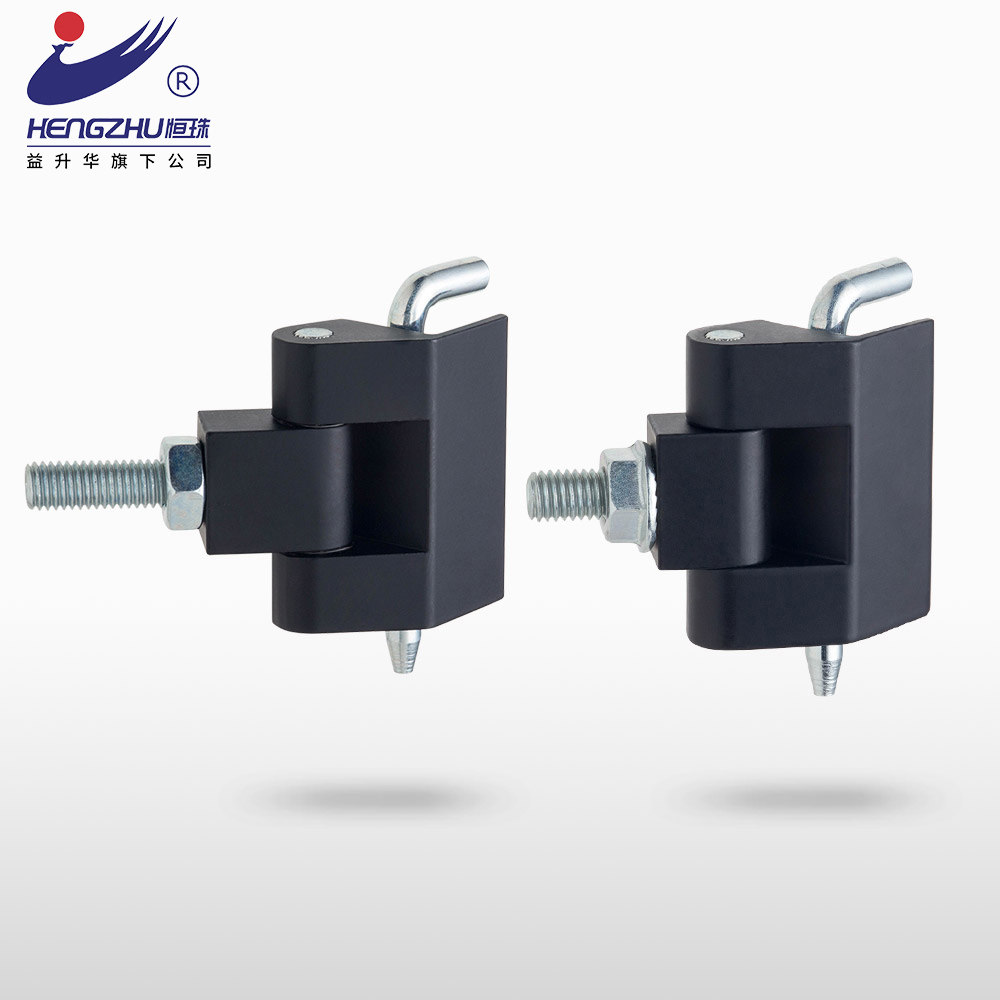 Hengzhu HL033 black iron cabinet hinge bolt mechanical equipment industrial hinge zinc alloy distribution box hinge