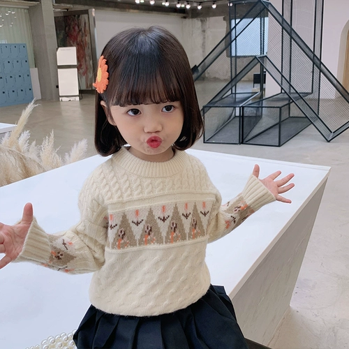 Детский трикотажный свитер, пуховик, детская одежда, 2020