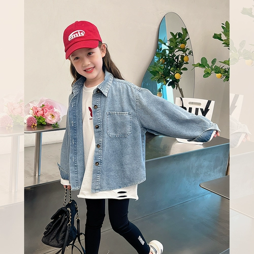 Куртка, рубашка, детский осенний лонгслив, подходит для подростков