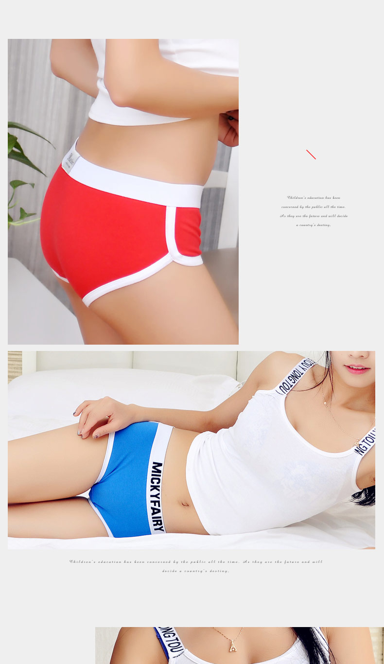 Thấp eo thanh niên nam đồ lót sexy nam boxer triều bông cá tính mùa hè vài Hàn Quốc phiên bản của bốn góc quần short đầu