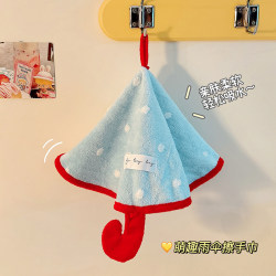 Hanging Hand Towel, Cute, Absorbent, Thickened, Lint-Free, Household Kitchen Cloth, Bathroom Children's Towel, Handkerchief