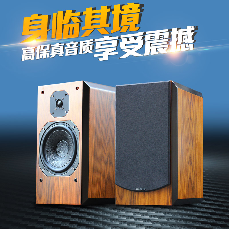 British Ausburg Fever 8 Inch Hifi Speaker Passive Bookshelf Acoustics Wood Home High Fidelity 2 0 Front