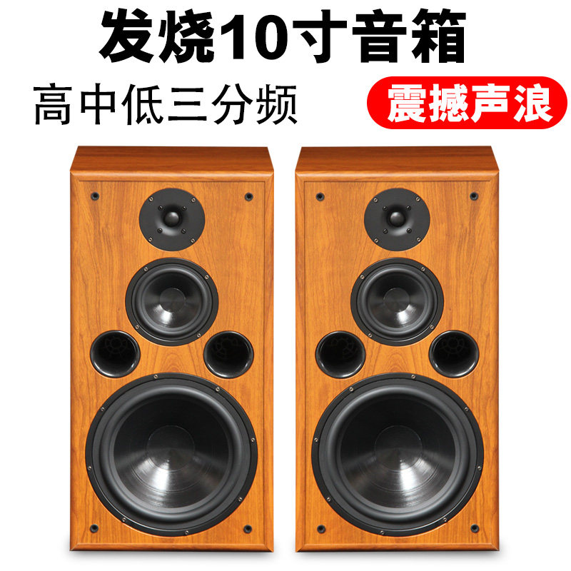 Imported 10 inch three-way speaker audiophile hifi wood passive high power floor sound home with high fidelity