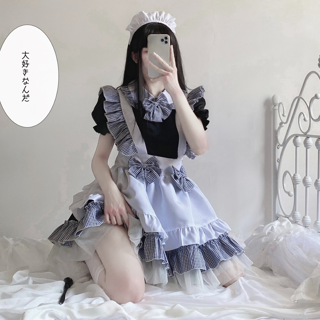 Sexy purity web anchor cosdress cosdaily black and white maid dress role-playing cosplay