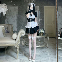 cosplay sexy maid dress slim black and white Japanese cat maid uniform suit two-dimensional role play