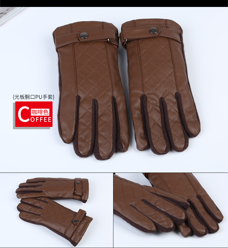 Gants pour homme      en Laine Cachemire - Ref 2782616 Image 32