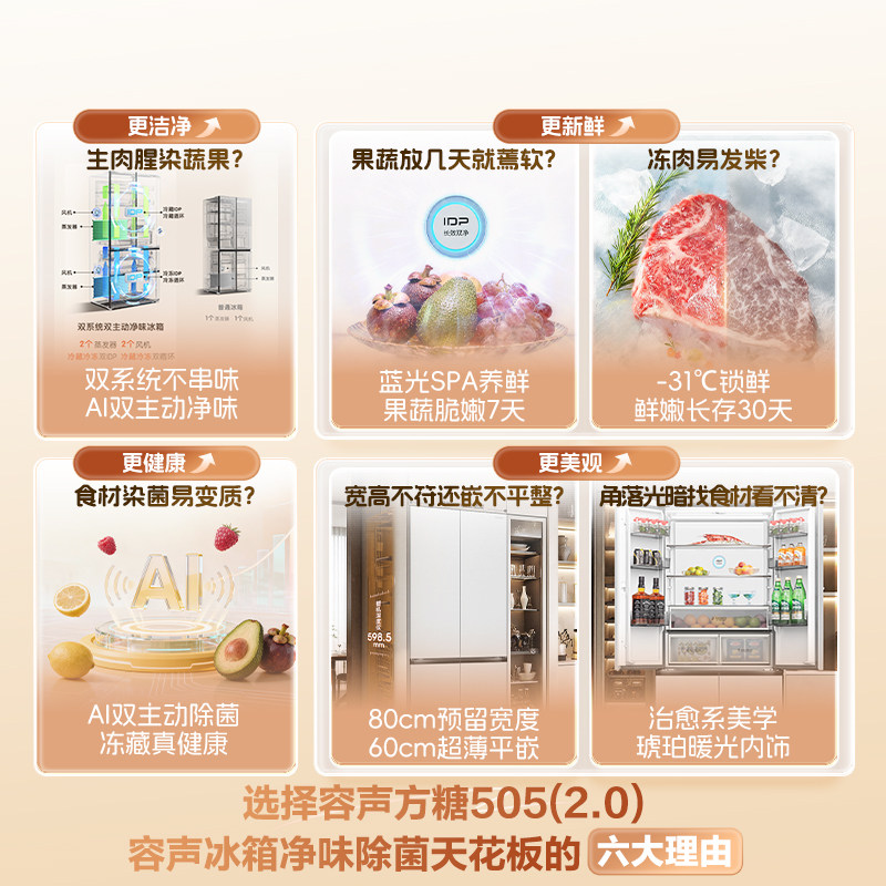 容声BCD-505Q50CZLBD冰箱图片