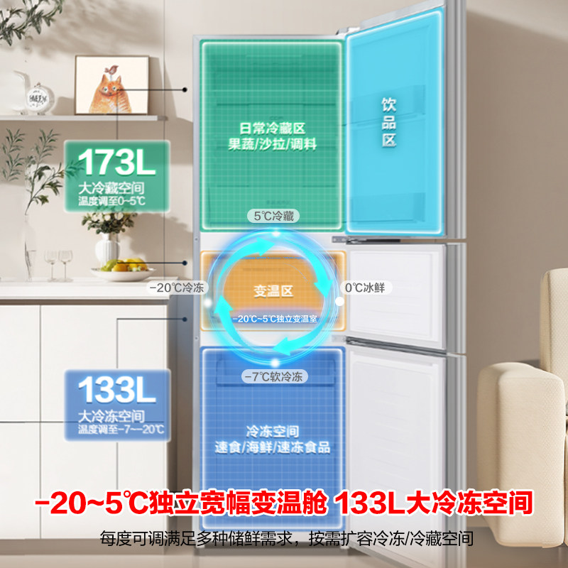 容声BCD-273E20RNLAJ冰箱图片