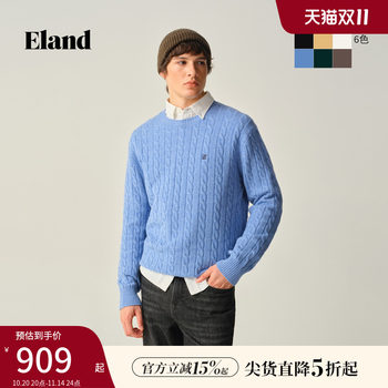 Eland sweater round neck long sleeve pullover knitted sweater Eland sweater round neck long sleeve pullover knitted sweater