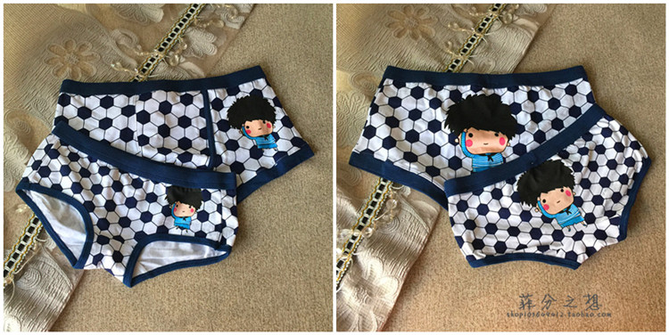 2 túi bông dễ thương phim hoạt hình vài đồ lót nam boxer ladies tam giác đồ lót cờ Mỹ