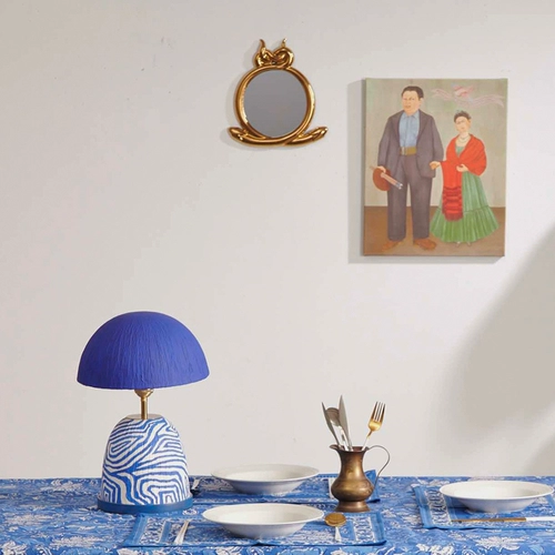 Атмосферная настольная лампа для гостиной для спальни, ручная роспись, стиль бохо