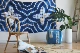 Shibori nhuộm Tapestry Ấn Độ Aizen vật tie-dye vải trang trí tường treo thảm thêu khăn bãi biển - Tapestry thảm treo tường decor