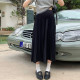 ແມ່ທ້ອງ summer ກາງ-ຍາວ pleated chiffon ທ້ອງ skirt summer ການຖືພາ skirt ວ່າງ A-line skirt