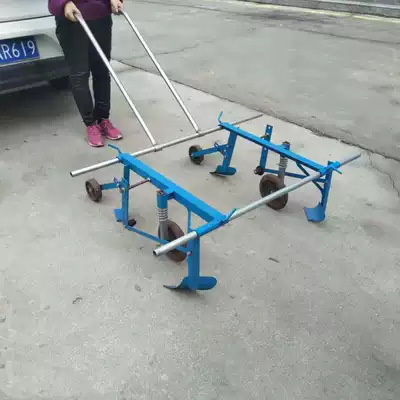 Manual mulching machine Hand-pull mulching machine Agricultural small film laying machine Width adjustable automatic mulching pressure film