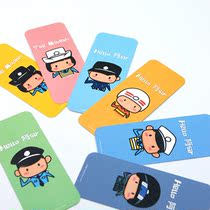 HELLO R SIR series of hand-drawn personality creative bookmarks - - - - - - Police Comic League
