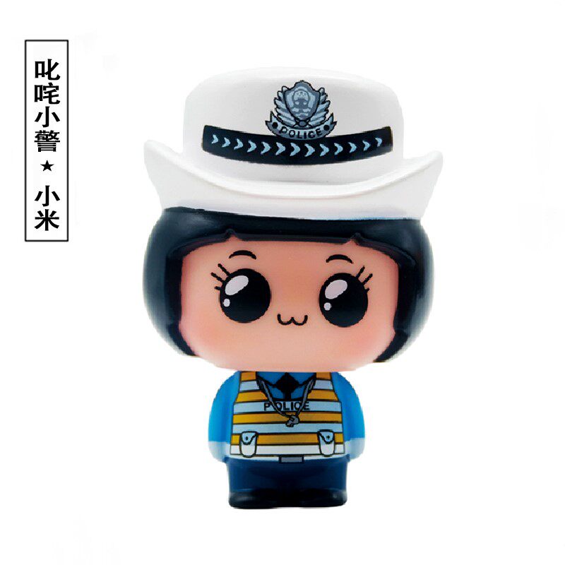 (A small police officer) Police paparazzi Vehicular Model Pendulum at Police Station Female Police Doll Traffic Police Cartoon Gifts