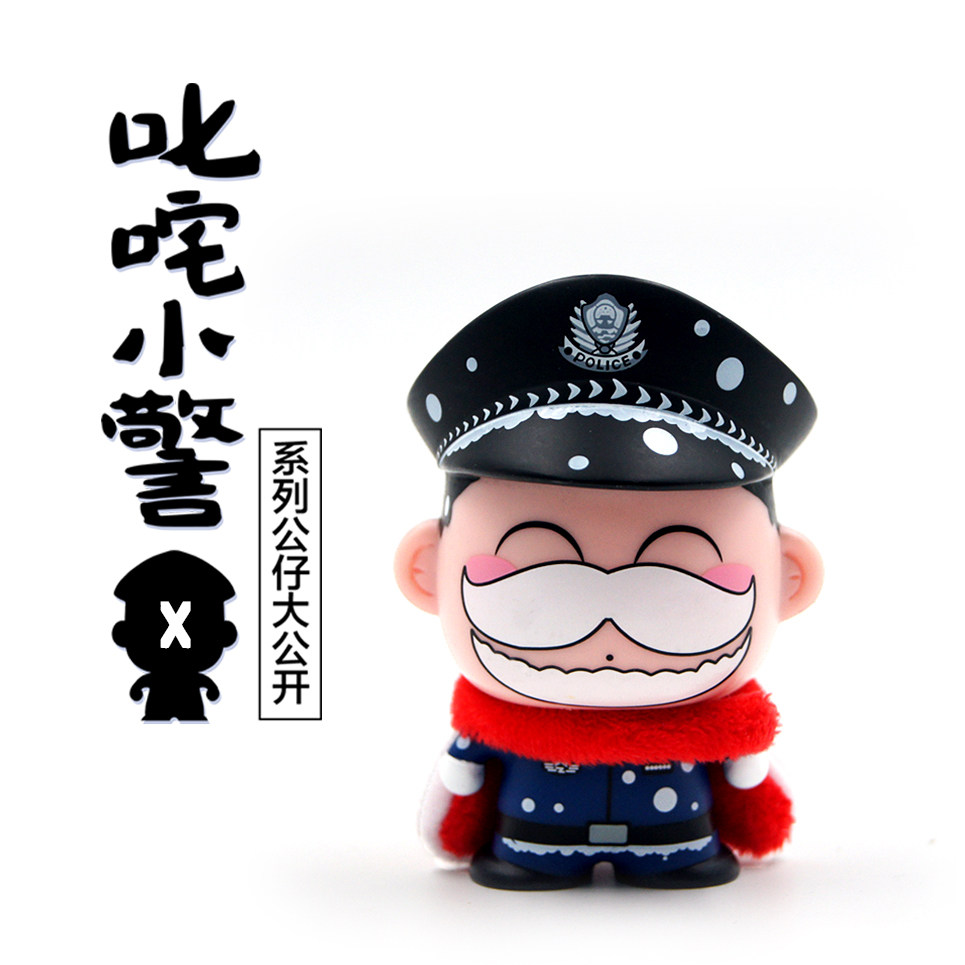 Police paparazzi models on-board Pendulum Accessories Creative Cartoon Doll Christmas Men's Christmas Big Uncle Police Gift