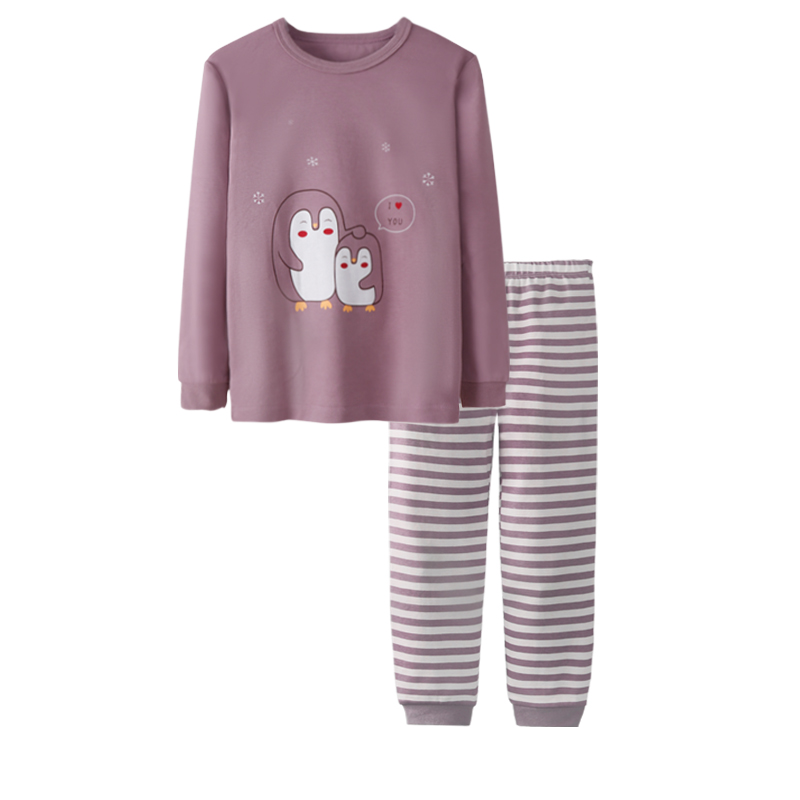 quần áo cô gái mùa thu thiết bông mùa thu quần áo childrens đồ lót mặc bé mùa xuân và mùa thu pajama quần bé bé.