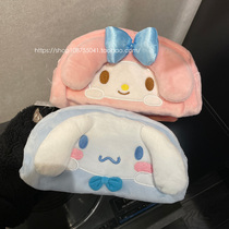 Melody Jade dog Pudding Dog makeup plush cube storage bag cute cosmetic bag pencil bag plush Japanese system