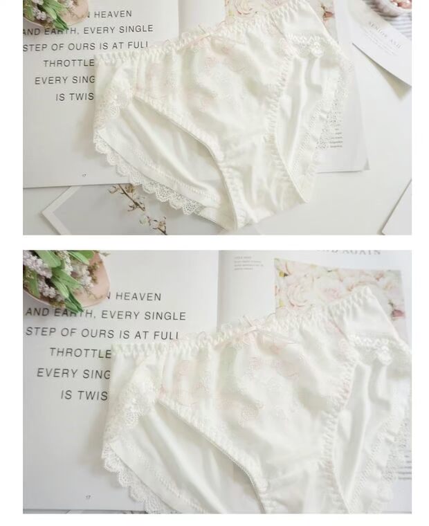 Nhật Bản thêu lưới cô gái cốc mỏng kích thước lớn kẹo nhỏ dễ thương ngọt ngào đặt áo lót đồ lót đồ bơi nữ đẹp