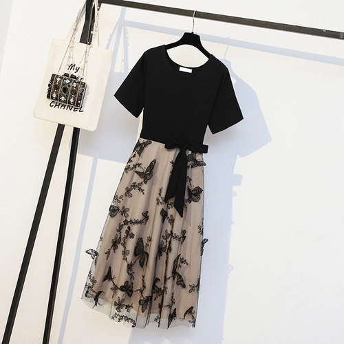 Летний модный приталенный корсет, комплект, платье, большой размер, подходит для полных девушек, французский стиль