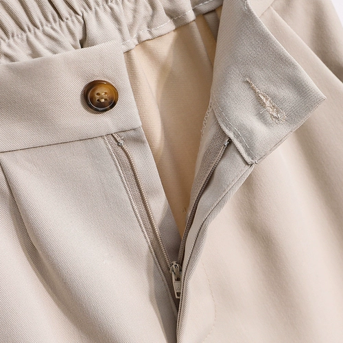 Осенние штаны, костюм для отдыха, большой размер, подходит для полных девушек, высокая талия, свободный прямой крой