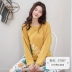 Đồ ngủ mùa thu cho nữ dài tay cotton phiên bản Hàn Quốc của cotton lỏng tươi giản dị có thể được mặc bên ngoài dịch vụ gia đình phù hợp với các mô hình mùa xuân và mùa thu - Bộ Pajama Bộ Pajama