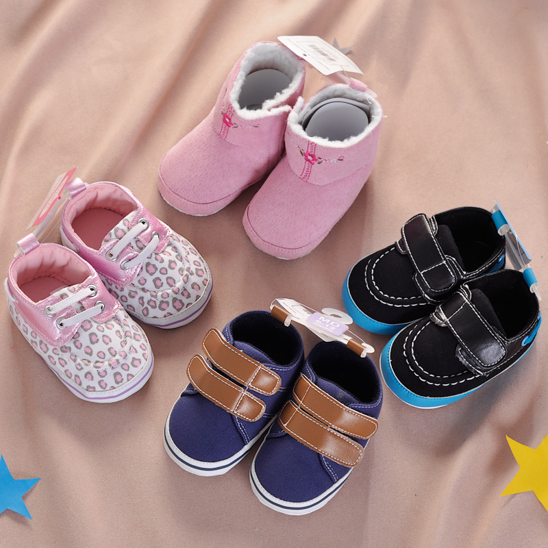 Special Price Clear Goods Brand Baby Steps Front Shoes 0-1-2 Years Old Walking Shoes Pure Cotton Soft Bottom Baby Shoes Men and women Baby Shoe
