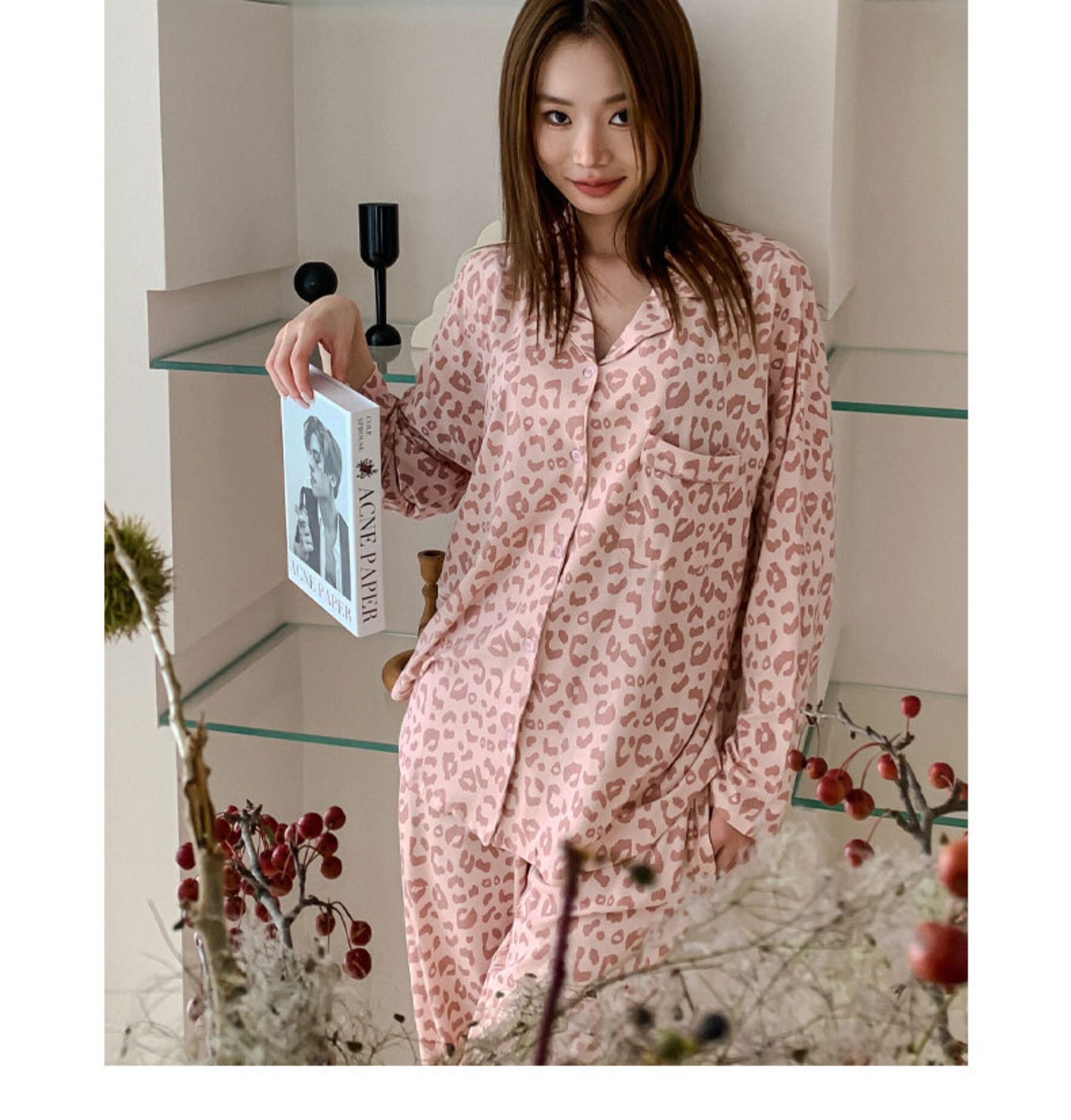 Демисезонная розовая пижама, мягкий хлопковый лонгслив, штаны                  