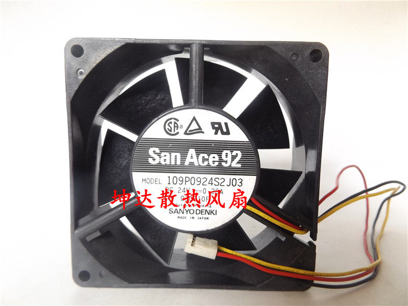 Original Sanyo SANYO 109P0924S2J03 9032 24V 0 26A double bead inverter fan