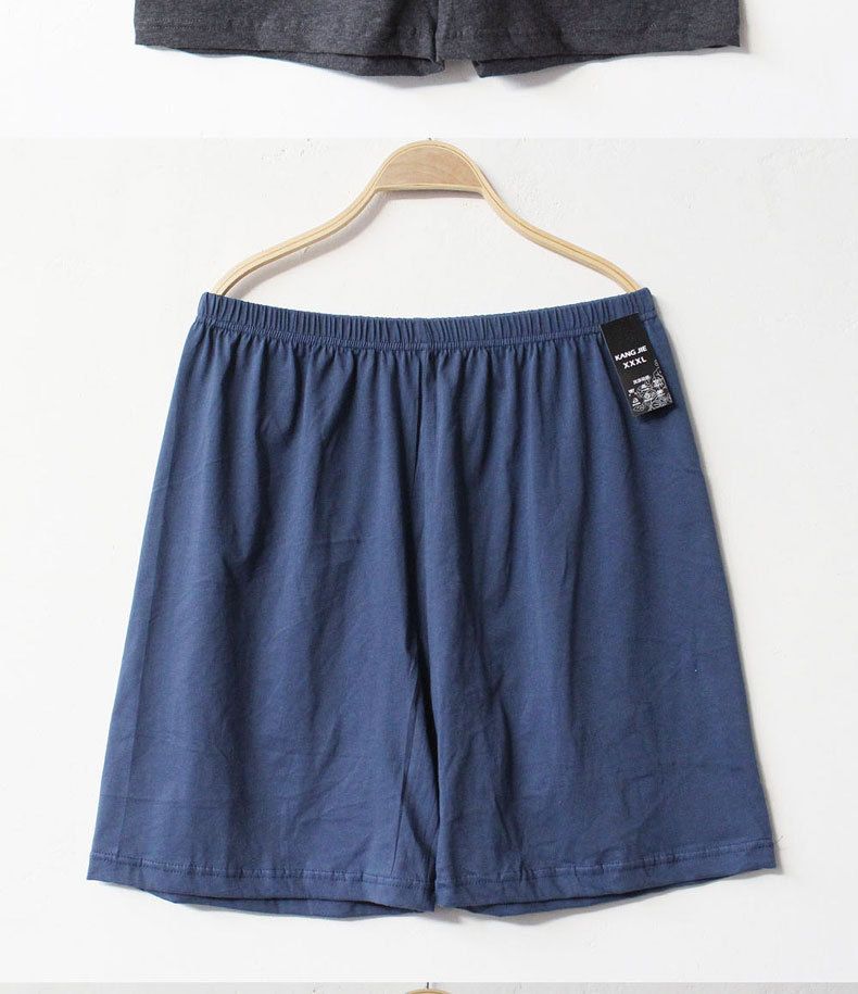 Của nam giới Pajama Quần Cotton Cộng Với Phân Bón Tăng Mùa Hè Mỏng Phong Cách Home Quần Năm Điểm Loose Shorts Casual Kích Thước Lớn Boxer