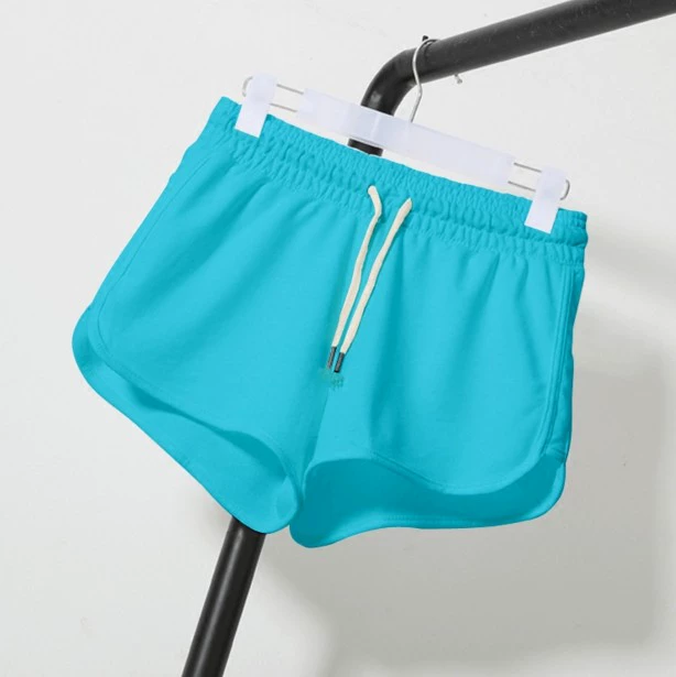Mùa hè phiên bản mới của Hàn Quốc quần lửng ống rộng thể thao giản dị dành cho nữ size lớn quần hot MM béo là quần cạp cao cạp cao quần short da nữ mới