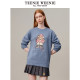 TeenieWeenie Bear Spring Clothing Round Neck Pullover Sweater Fashion Casual Women Clothing