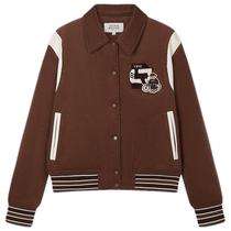 (Air wash) TeenieWeenie Bear 2024 Early Autumn New Corduroy and Leather Cotton Short Jacket