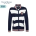 Teenie Weenie gấu mùa thu nam thường sọc áo len cardigan TNCK63823A phong cách thời trang nam Cardigan