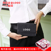 New fashion women shopping guide running bag leather salesperson gold jewelry running bag mini jewelry store running bag custom logo